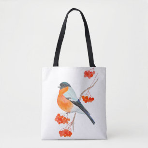 Bolsa Tote Um touro engraçado em um galho de árvore