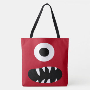 Bolsa Tote Um vermelho Eyed bonito do teste padrão dos