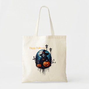 Bolsa Tote Uma cena assustadora do Dia das Bruxas
