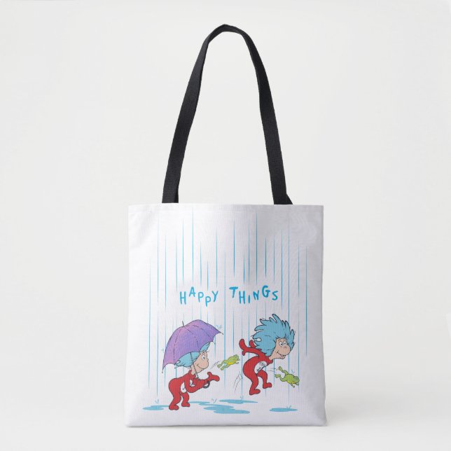 Bolsa Tote Uma Coisa Duas Coisas Felizes (Frente)