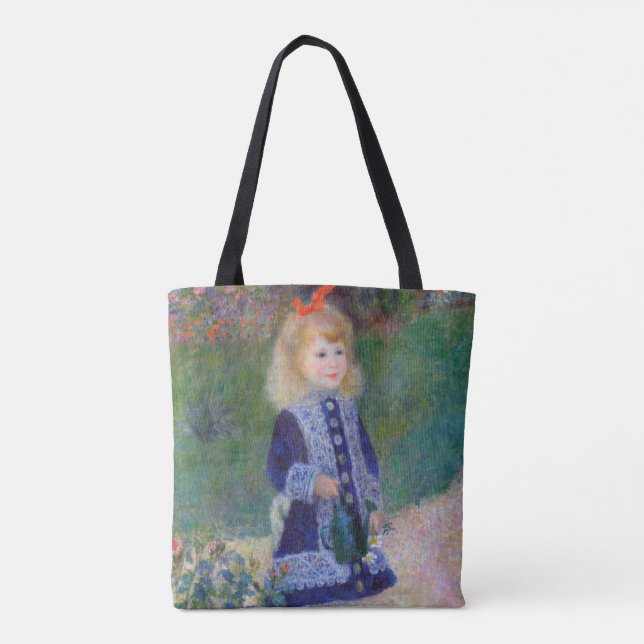 Bolsa Tote Uma garota com uma lata de água, Renoir (Verso)