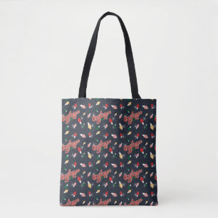 Bolsa Tote Uma história de Natal Padrão das luzes de Nata