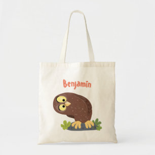 Bolsa Tote Uma ilustração curiosa e engraçada de desenho a
