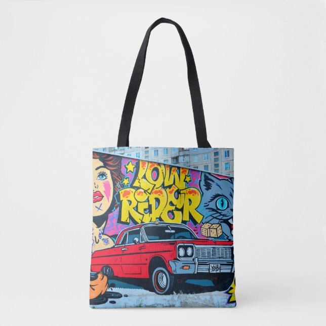 Bolsa Tote Uma imagem detalhada do desenho do grafite. Concei (Frente)