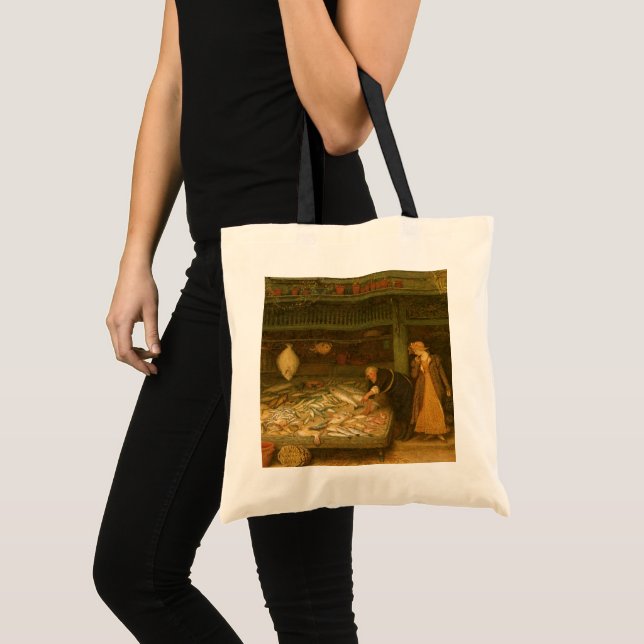 Bolsa Tote Uma loja de peixeiro por Frederick Walker (Frente (produto))