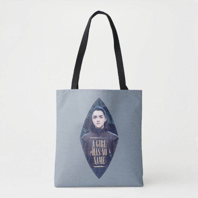 Bolsa Tote "Uma Menina Não Tem Nome" Arya Stark Graphic (Frente)