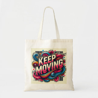 Bolsa Tote Uma mensagem positiva para continuar. Saco ecológi