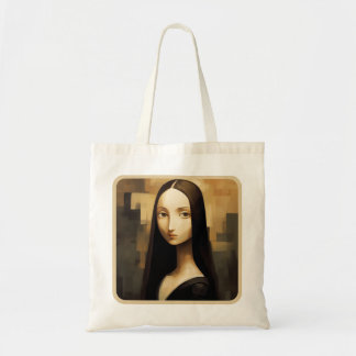 Bolsa Tote Uma Mona Lisa reimaginou, um clássico, mas também