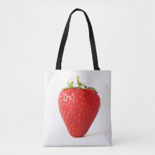 Bolsa Tote Uma morango vermelha