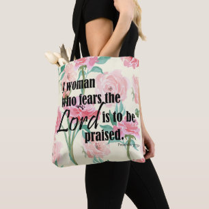 Bolsa Tote Uma mulher que teme o Senhor - Prov 31:30