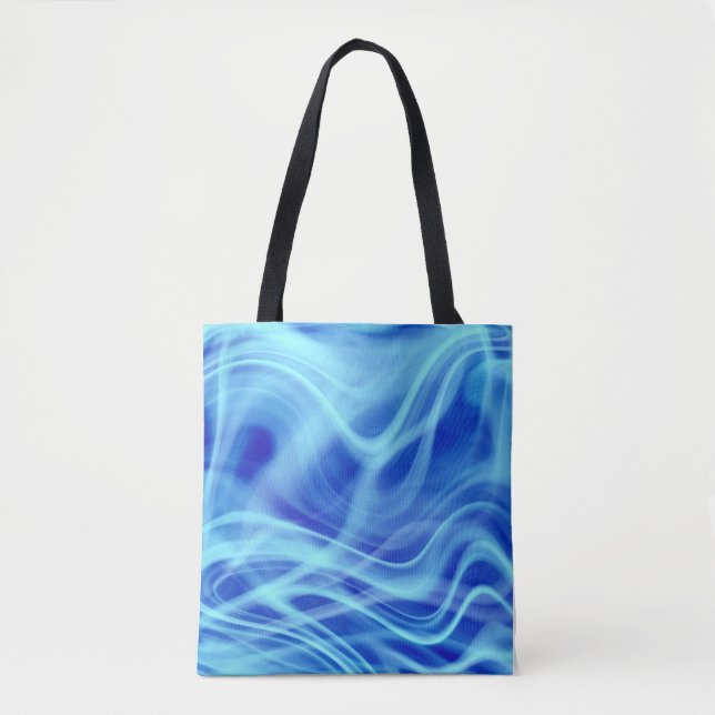 Bolsa Tote Uma Névoa Azul Mística (Frente)