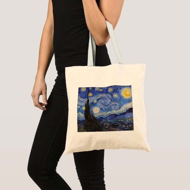 Bolsa Tote Uma noite estrelada: Remoção do Santo por Vincent  (Frente (produto))