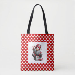 Bolsa Tote "Uma Nota de Amor para Você" Gnome do Dia dos Namo
