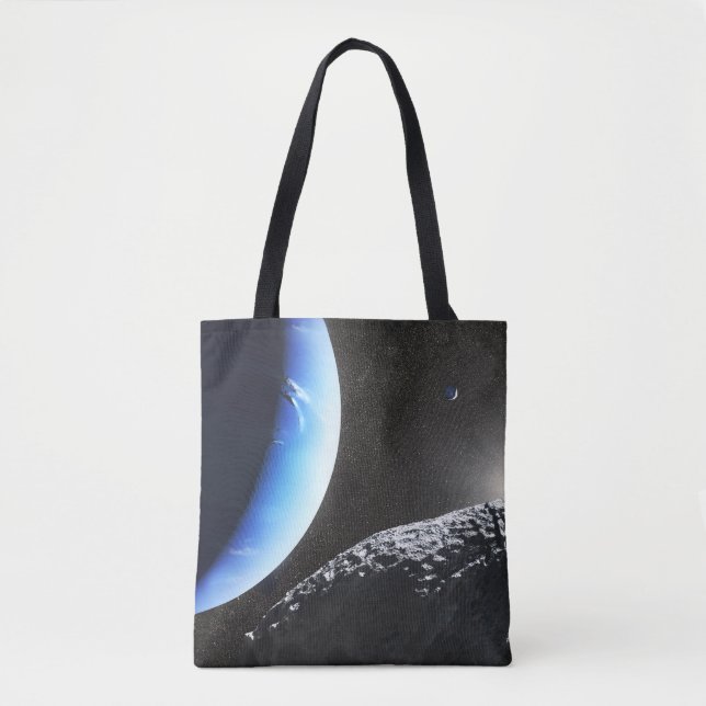 Bolsa Tote Uma Pequena Lua Hippocamp de Netuno. (Frente)