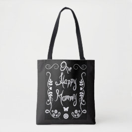 Bolsa Tote Uma sacola bonito do Flourish das mamães felizes