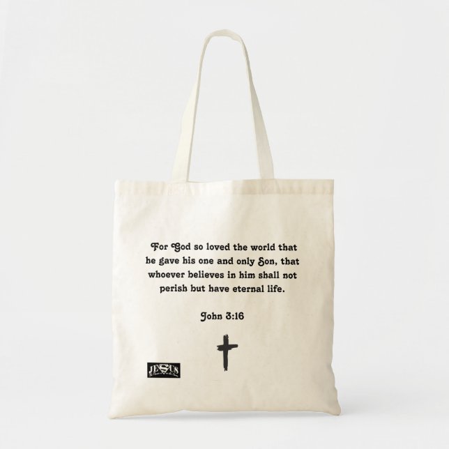 Bolsa Tote uma sacola de Jesus (Frente)