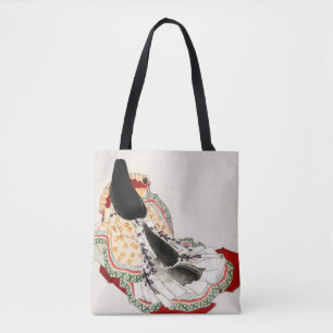 Bolsa Tote Uma senhora em um quimono por Kono Bairei
