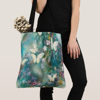 Bolsa Tote Uma Série de Borboletas Místicas Design 3