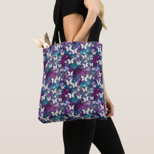 Bolsa Tote Uma Série de Borboletas Místicas Design 5