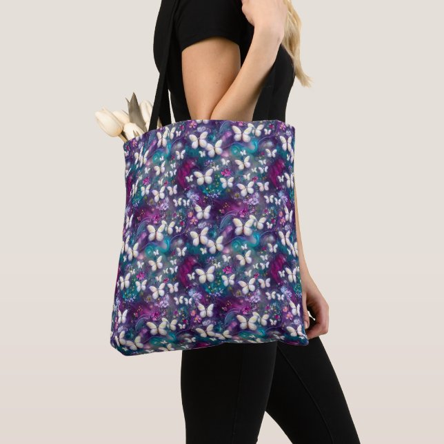 Bolsa Tote Uma Série de Borboletas Místicas Design 5 (Close Up)