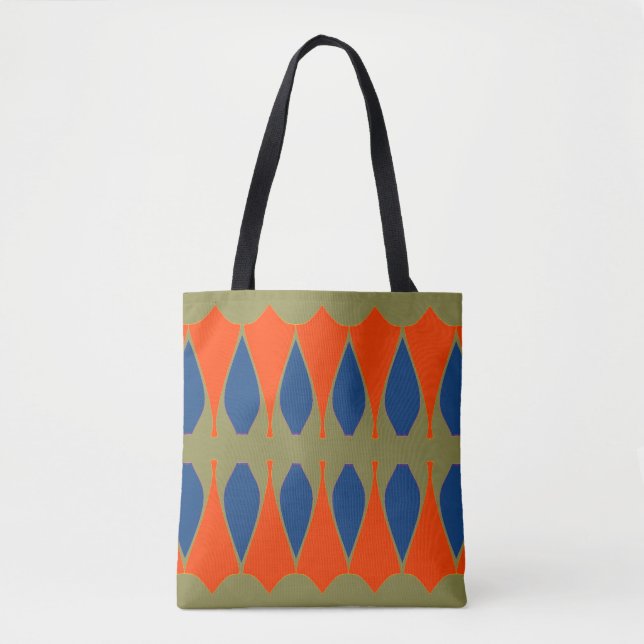 Bolsa Tote Uma tendência vibrante de design clássico de múlti (Frente)