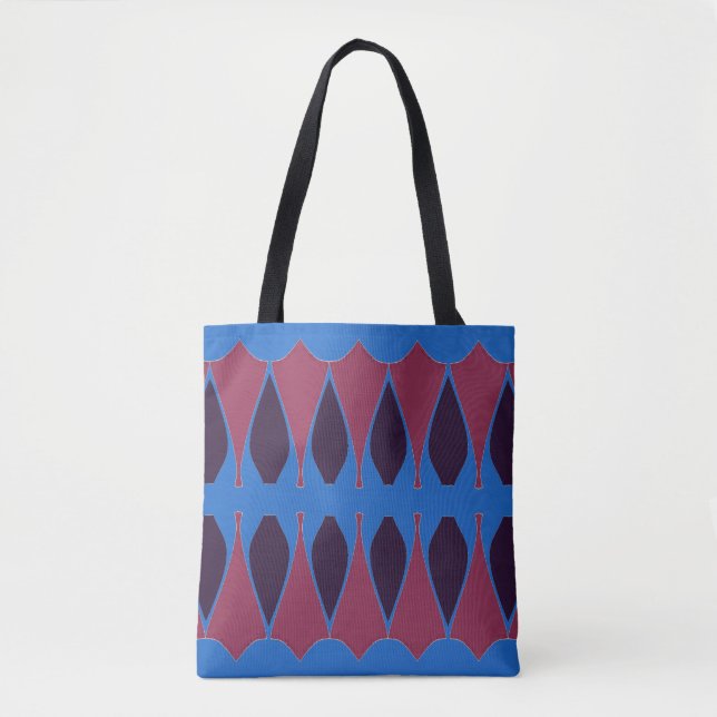Bolsa Tote Uma tendência vibrante de design clássico de múlti (Frente)