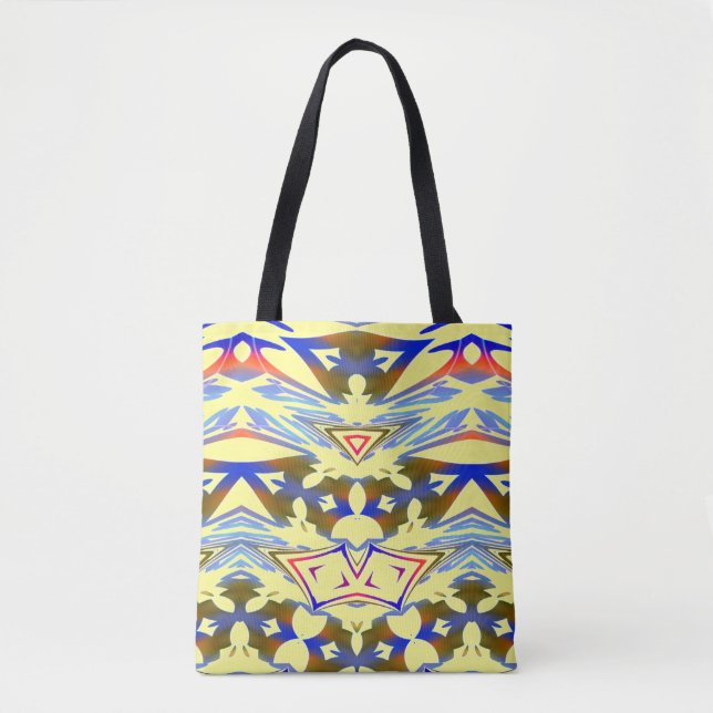 Bolsa Tote Uma tendência vibrante de design clássico de múlti (Frente)