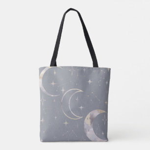 Bolsa Tote Uma vez na Lua Azul
