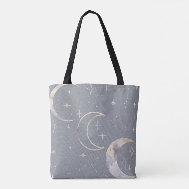 Bolsa Tote Uma vez na Lua Azul (Verso)