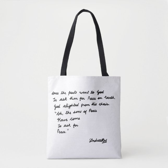 Bolsa Tote Uma vez os poetas foram a Deus (Frente)