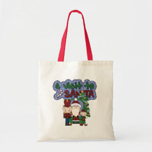Bolsa Tote Uma visita a Camisetas e presentes de Papais noeis