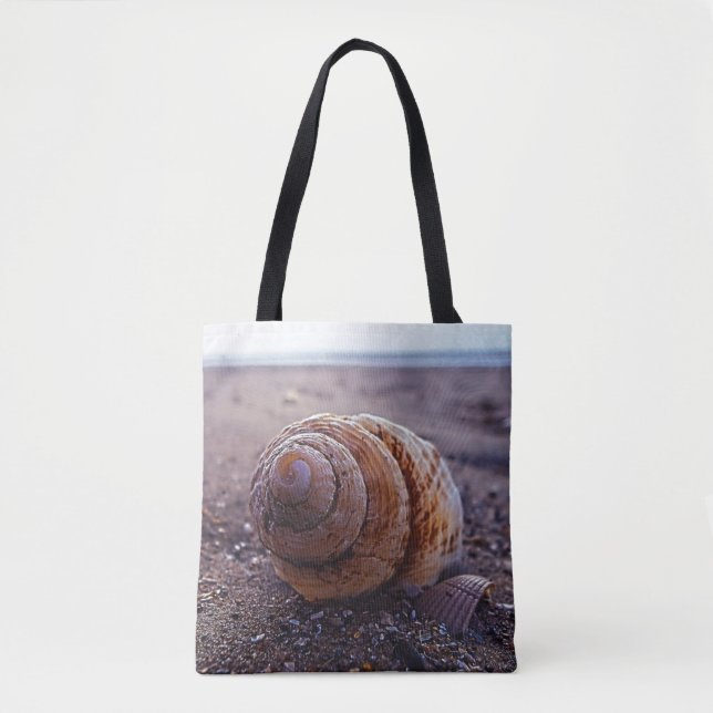 Bolsa Tote Uma vista macro de Shell espiral (Frente)