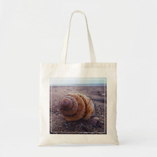 Bolsa Tote Uma vista macro de Shell espiral