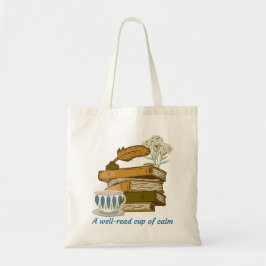 Bolsa Tote Uma xícara bem lida de calma