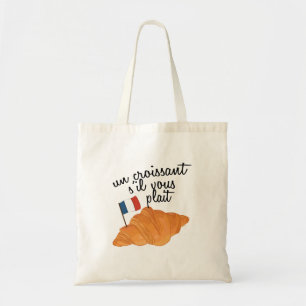 Bolsa Tote Un Croissant S'il Vous Plait - Comida Francesa