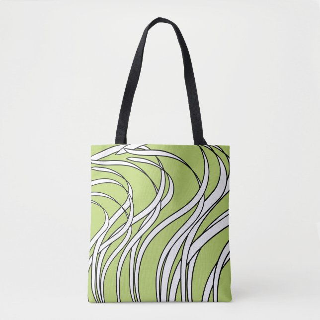 Bolsa Tote Underwater  Wave lime green (Frente)
