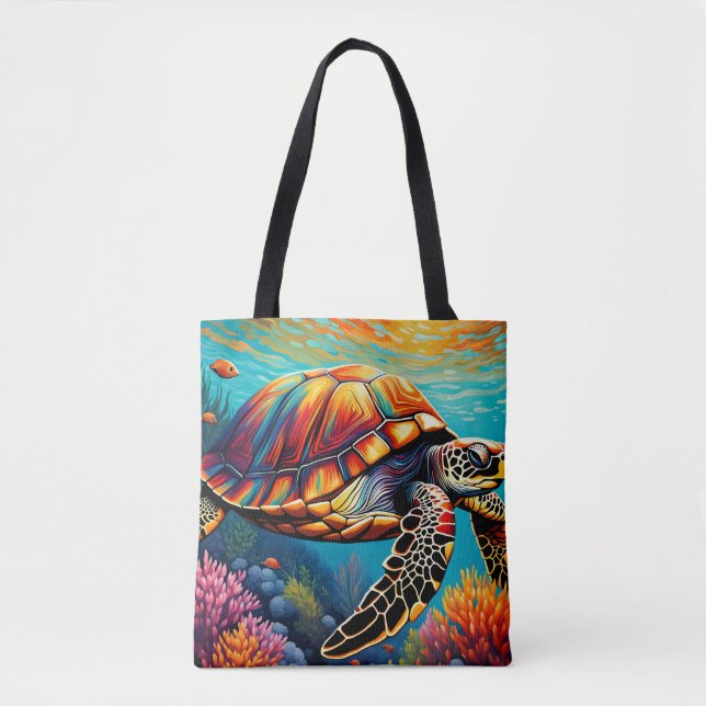 Bolsa Tote Une belle tortue (Frente)