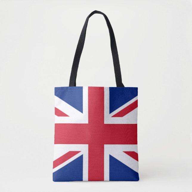Bolsa Tote União Britânica Jack Modificado Geométrico (Frente)