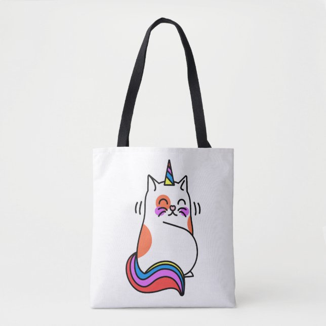Bolsa Tote Unicorn Cat (Frente)