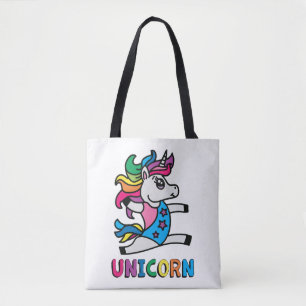 Bolsa Tote Unicorn Incrível Dabbing Unicorn Birthday Rainbow