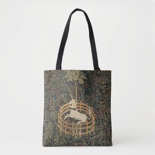 Bolsa Tote Unicorn Tapestries Tapeçaria Clássica (Frente)