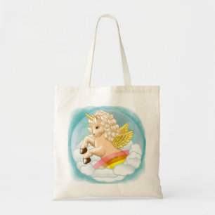Bolsa Tote Unicórnio Arco-Íris Bebê