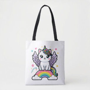 Bolsa Tote Unicórnio Encantado com Twinkle Cósmica