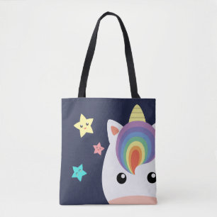 Bolsa Tote Unicórnio & estrelas