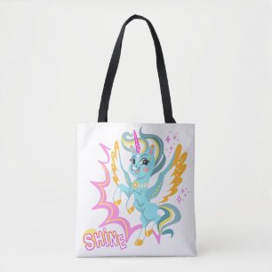 Bolsa Tote Unicórnio fofo e poderoso