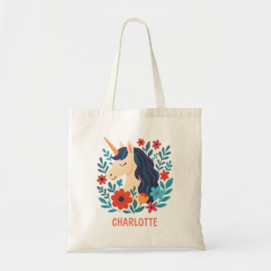 Bolsa Tote Unicórnio Mágico Caprichoso Personalizado 