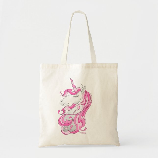 Bolsa Tote Unicórnio Rosa (Frente)