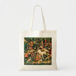 Bolsa Tote Unicórnio Tapestries Clássico Medieval Defende Caç