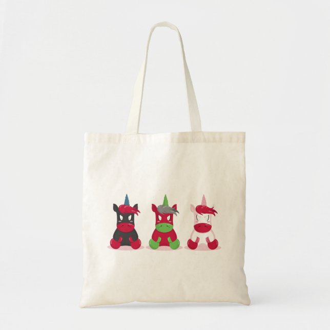 Bolsa Tote Unicórnios zangados (Frente)