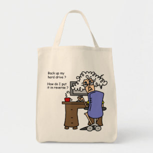 Bolsa Tote Unidade de duro para trás com Humor